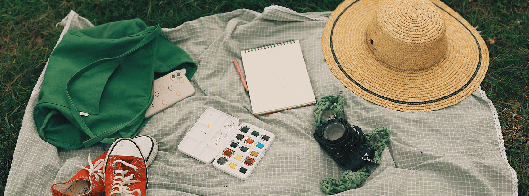 reventa pintando en el campo