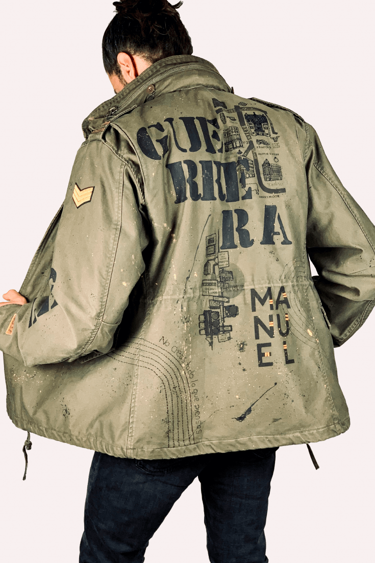 Parka militar hombre personalizada (Manuel) - Dale un nuevo uso a tu ropa y ¡resucítala!
